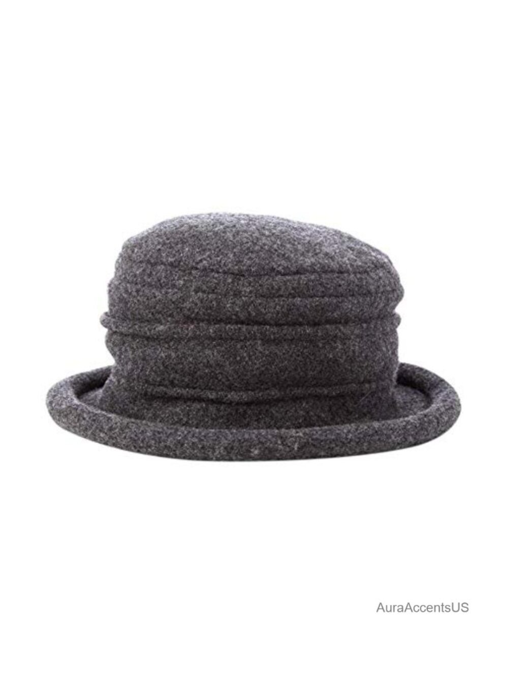 100% Boiled Wool Cloche Bucket Hat Packable Hand-Washable